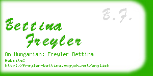 bettina freyler business card